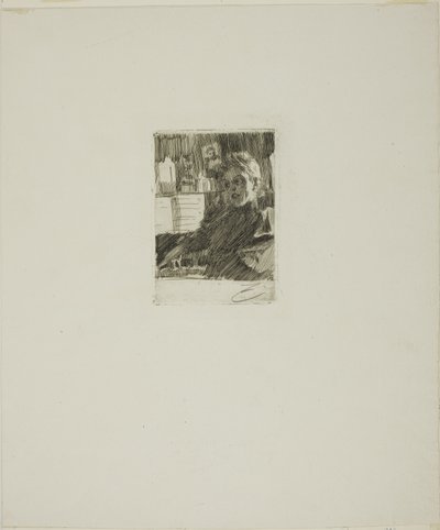 Giovane norvegese al pianoforte da Anders Leonard Zorn