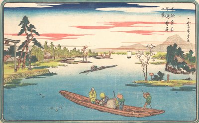Vista della tarda primavera a Masaki da Ando Hiroshige