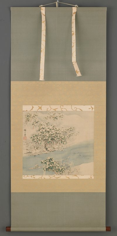 Arashiyama nella neve, periodo Edo, XIX secolo da Ando Hiroshige