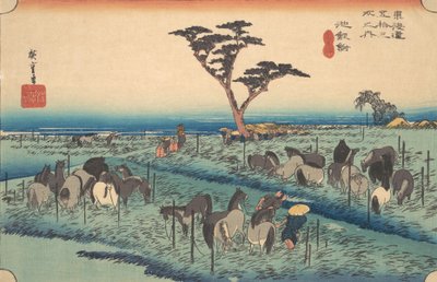 Chiriu, Stazione n. 40, ca. 1834 da Ando Hiroshige