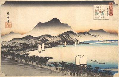 Tempo sereno ad Awazu da Ando Hiroshige