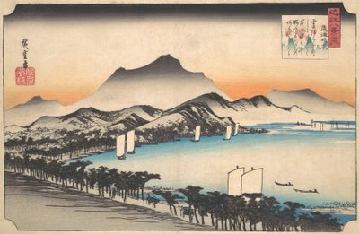 Tempo sereno ad Awazu da Ando Hiroshige