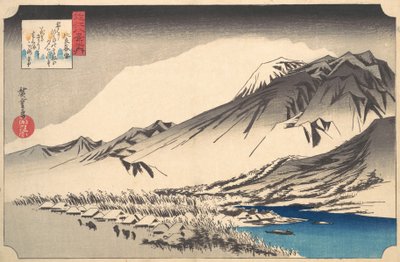 Neve serale sul Monte Hira, ca. 1832 da Ando Hiroshige