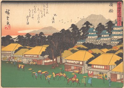 Hamamatsu, dalla serie Le cinquantatré stazioni della strada Tokaido da Ando Hiroshige