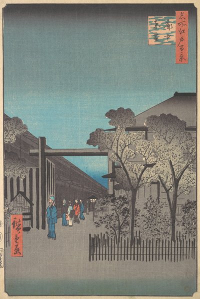 Kakuchu Shinonome, 4° mese, anno del Serpente 1857 da Ando Hiroshige