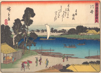 Kawasaki, dalla serie Le Cinquantatré Stazioni della Strada Tokaido, inizio XX secolo da Ando Hiroshige