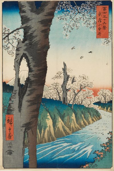 Koganei nella provincia di Musashi da Ando Hiroshige