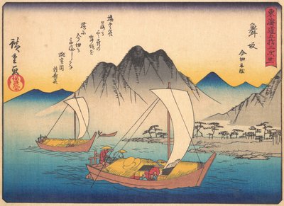 Maisaka, dalla serie Le cinquantatré stazioni della strada Tokaido, inizio XX secolo da Ando Hiroshige