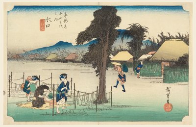 Minakuchi, nelle Cinquantatré Stazioni della Strada Tokaido da Ando Hiroshige