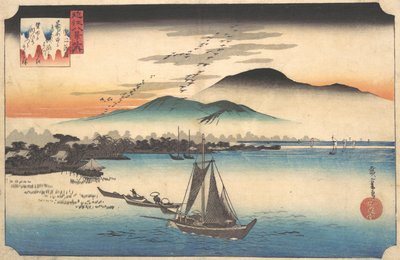 Oche di Ritorno a Katada da Ando Hiroshige