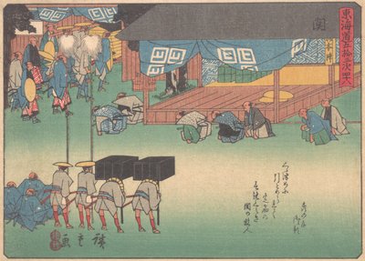 Seki, dalla serie Le cinquantatré stazioni della strada Tokaido da Ando Hiroshige