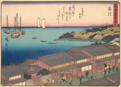 Shinagawa, dalla serie Le cinquantatré stazioni della strada Tokaido, inizio XX secolo da Ando Hiroshige