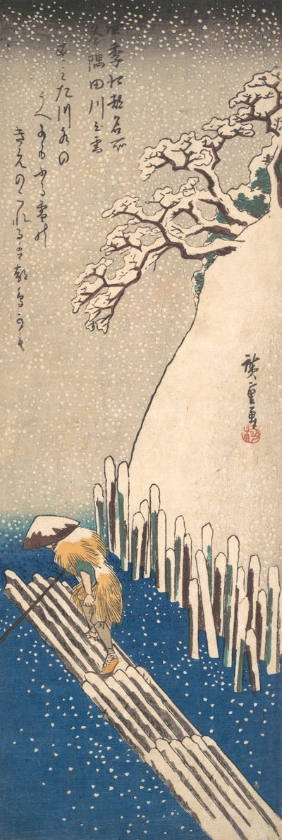 Neve sul fiume Sumida da Ando Hiroshige