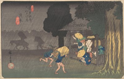 Suhara, dalle Sessantanove stazioni del Kisokaido da Ando Hiroshige