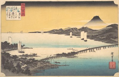 Tramonto a Seta, ca. 1832 da Ando Hiroshige