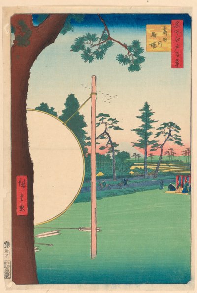 Takata Riding Grounds (Takata-no-baba) dalla serie Cento famose vedute di Edo da Ando Hiroshige