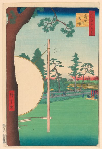 Terreni di equitazione di Takata (Takata no baba) dalla serie Cento famose vedute di Edo da Ando Hiroshige