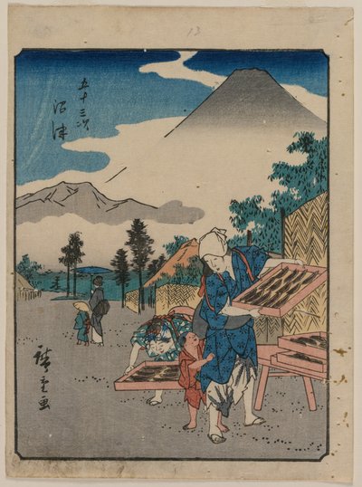 Le Cinquantatré Stazioni del Tokaido: Numazu, c. 1850 da Ando Hiroshige