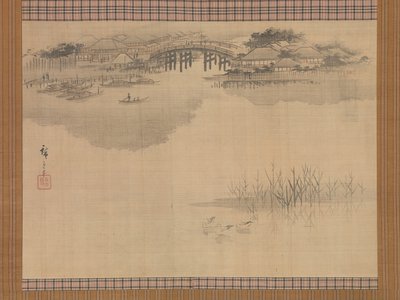 Il ponte di Imado ai piedi del Monte Matsuchi, XIX secolo da Ando Hiroshige