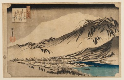 Stampa su Legno - Neve Serale al Monte Hira, 1797-1858 da Ando Hiroshige