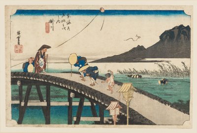 Stampa xilografica - Kakegawa Akibayama enbo, 1797-1858 da Ando Hiroshige
