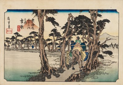 Stampa xilografica - Yoshiwara Hidari Fuji, XIX secolo da Ando Hiroshige