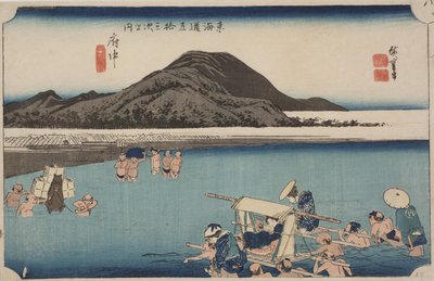 Fiume Abe da Ando or Utagawa Hiroshige