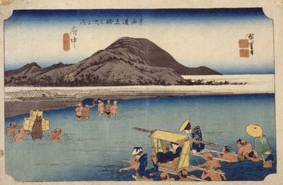 Fiume Abe a Fuch?, #20 da Ando or Utagawa Hiroshige