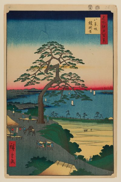 Pino delle armature, Hakkeisaka da Ando or Utagawa Hiroshige