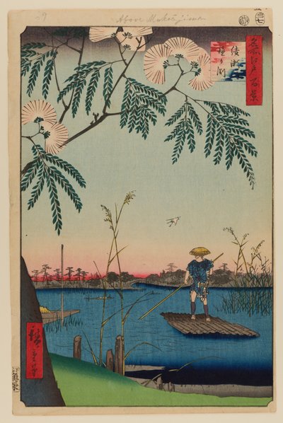Fiume Ayase e Kanegafuchi da Ando or Utagawa Hiroshige
