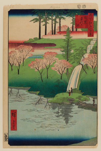 Stagno di Chiyogaike, Meguro da Ando or Utagawa Hiroshige