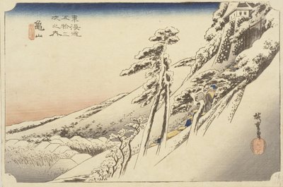 Tempo sereno dopo una nevicata, 1834 da Ando or Utagawa Hiroshige