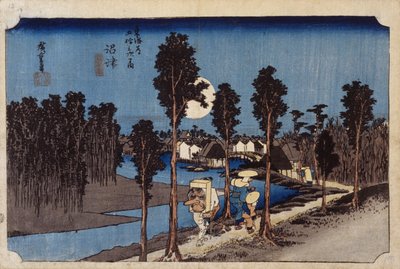 Scena al crepuscolo a Numazu, #13 da Ando or Utagawa Hiroshige