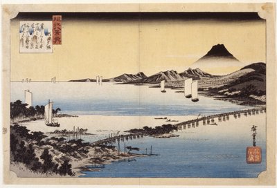 Bagliore serale a Seta da Ando or Utagawa Hiroshige