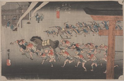 Festival al Santuario di Atsuta da Ando or Utagawa Hiroshige