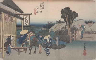Bivio a Motomachi da Ando or Utagawa Hiroshige