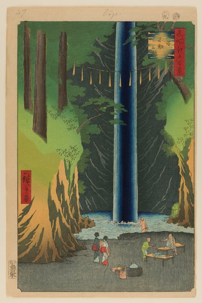 Cascate di Fudo, Oji da Ando or Utagawa Hiroshige