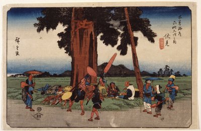 Fushimi, Stazione n. 51 da Ando or Utagawa Hiroshige