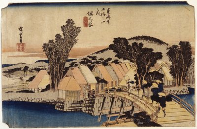 Hodogaya, Ponte Shinmachi da Ando or Utagawa Hiroshige