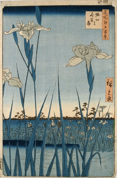 Giardino degli Iris di Horikiri da Ando or Utagawa Hiroshige