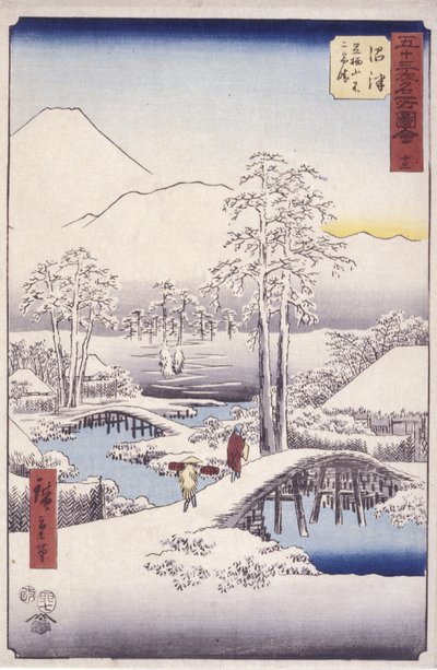 Stazione di Humazu da Ando or Utagawa Hiroshige