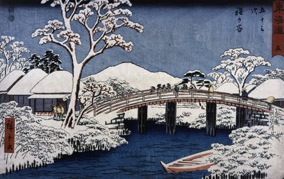 Paesaggio giapponese di Hiroshige il Giovane (Utagawa Hiroshige) da Ando or Utagawa Hiroshige