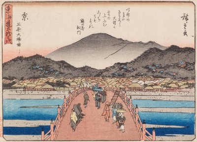 Kyoto-Sanjo-oshashi da Ando or Utagawa Hiroshige