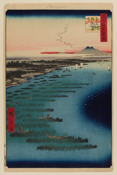 Minami-Shinagawa e la costa di Samezu da Ando or Utagawa Hiroshige