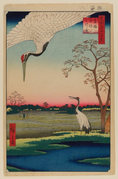 Minowa, Kanasugi, Mikawashima da Ando or Utagawa Hiroshige