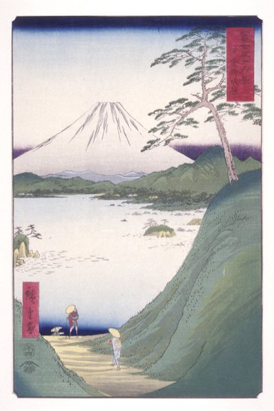 Passo di Misaka nella provincia di Kai da Ando or Utagawa Hiroshige