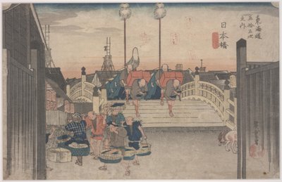 Scena mattutina da Ando or Utagawa Hiroshige