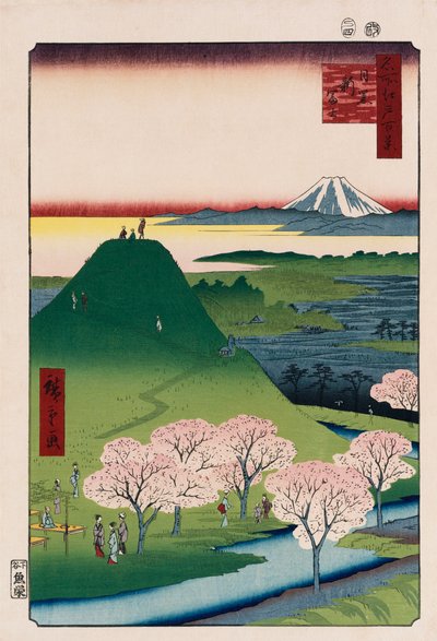 Nuovo Fuji, Meguro, dalla serie Cento Vedute di Luoghi Famosi di Edo da Ando or Utagawa Hiroshige