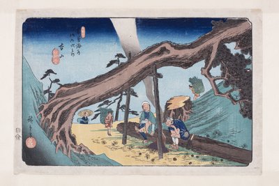 No. 33, Motoyama (stampa xilografica a colori) da Ando or Utagawa Hiroshige