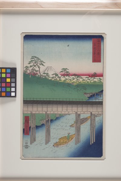 Ochanomizu nella capitale orientale da Ando or Utagawa Hiroshige